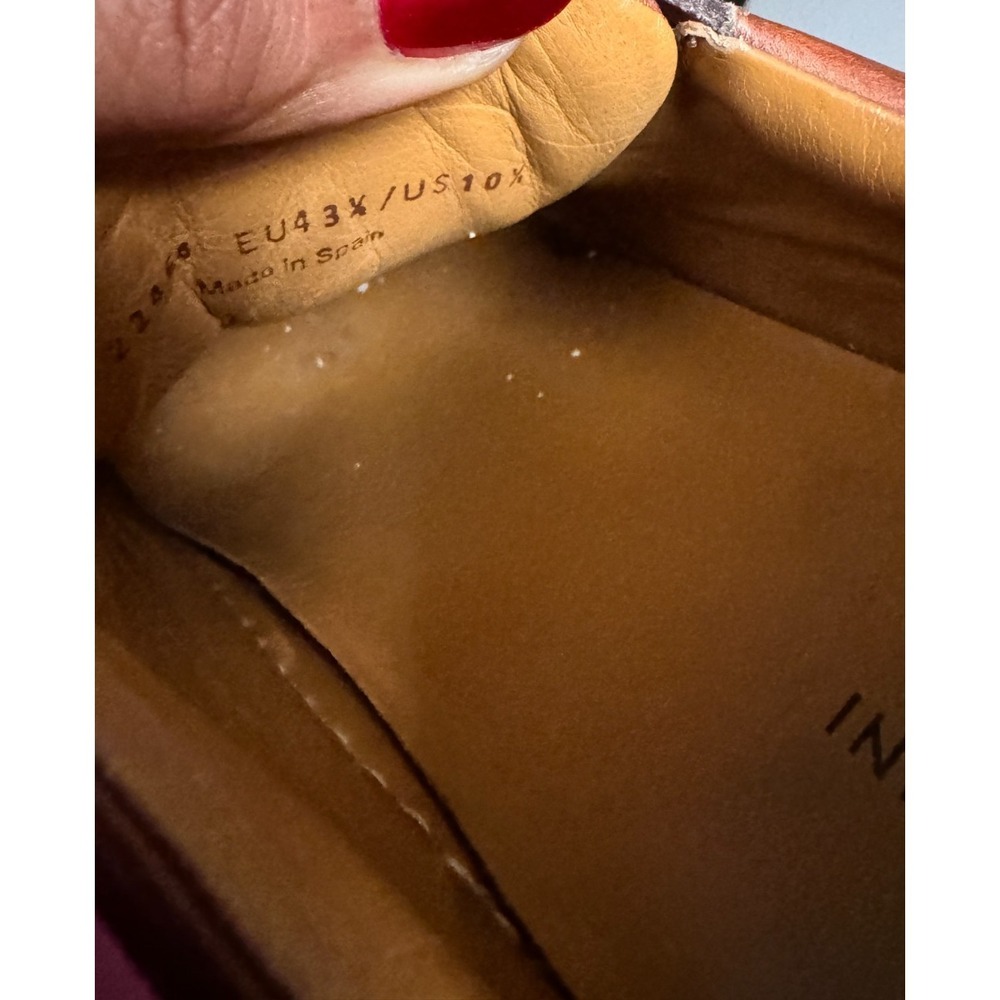 Magnanni Ottawa shoes 10.5 brown Amadeo Burnished Leather LowTop Sneakers cognac - Picture 11 of 11